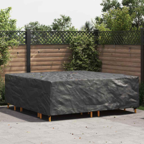 vidaXL Möbelöverdrag Enfärgad Svart 220 x 220 x 70 cm 600D