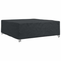Produktbild för Möbelöverdrag Enfärgad Svart 220 x 220 x 70 cm 600D