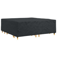 Produktbild för Möbelöverdrag Enfärgad Svart 220 x 220 x 70 cm 600D