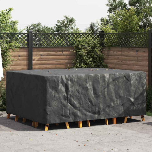 vidaXL Möbelöverdrag Enfärgad Svart 220 x 190 x 85 cm 420D
