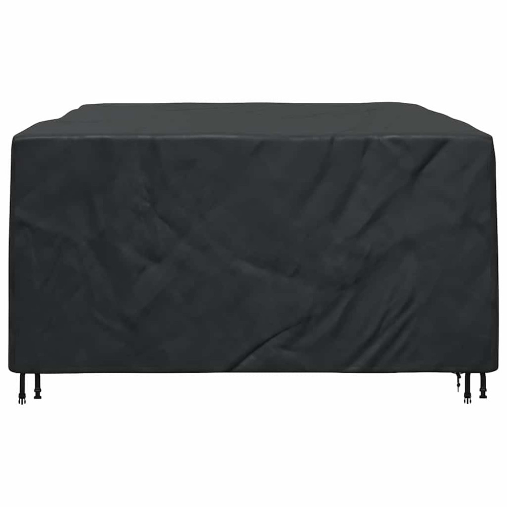 Produktbild för Möbelöverdrag Enfärgad Svart 220 x 190 x 85 cm 420D