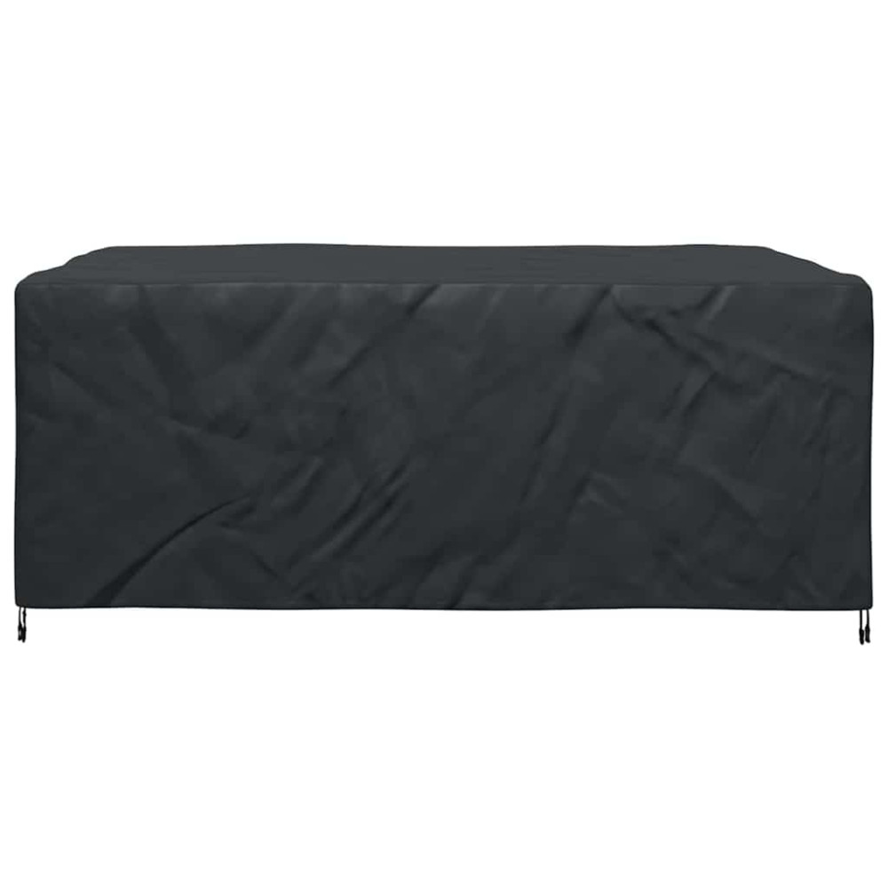Produktbild för Möbelöverdrag Enfärgad Svart 220 x 190 x 85 cm 600D