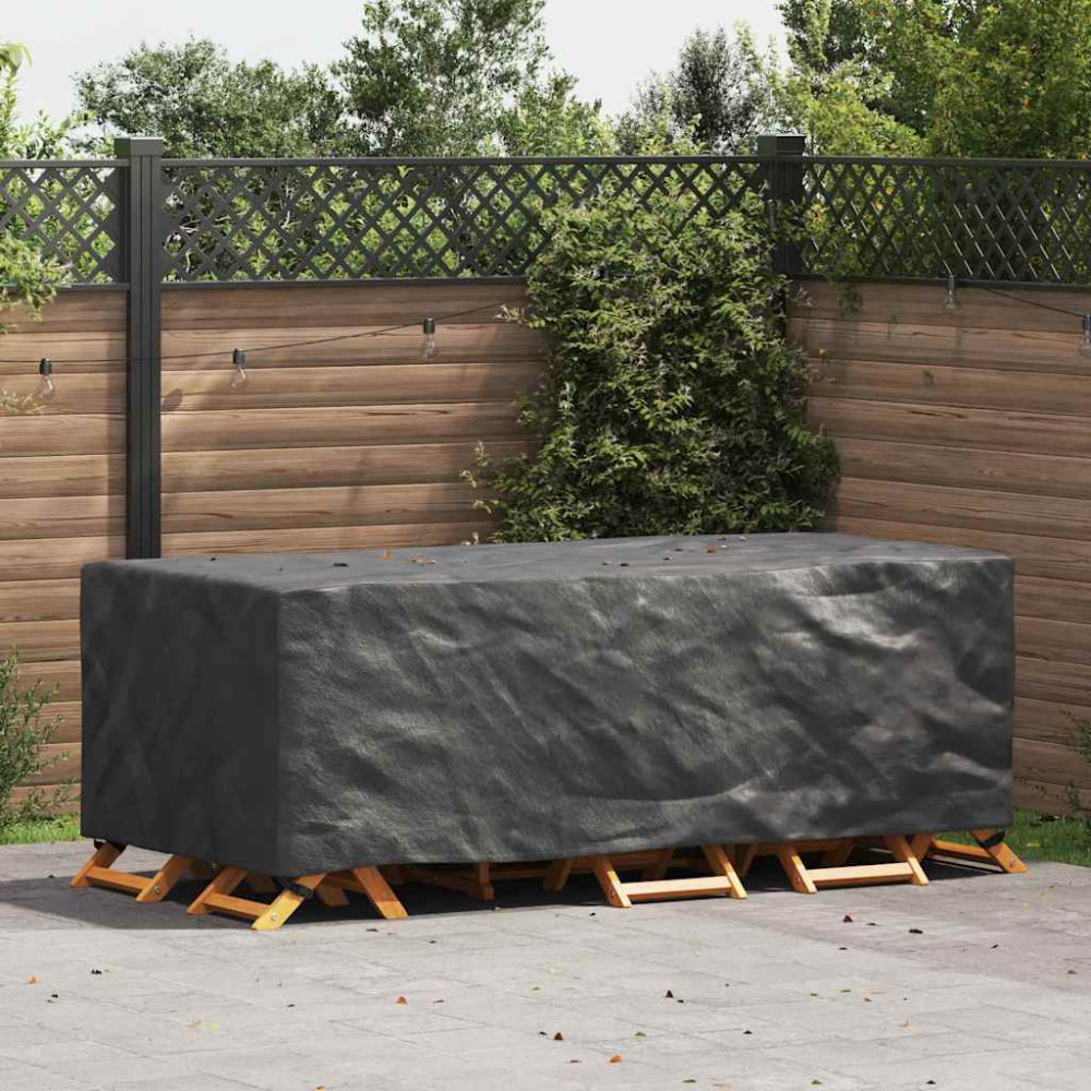Produktbild för Möbelöverdrag Enfärgad Svart 229 x 113 x 73 cm 210D