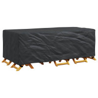 Produktbild för Möbelöverdrag Enfärgad Svart 229 x 113 x 73 cm 210D