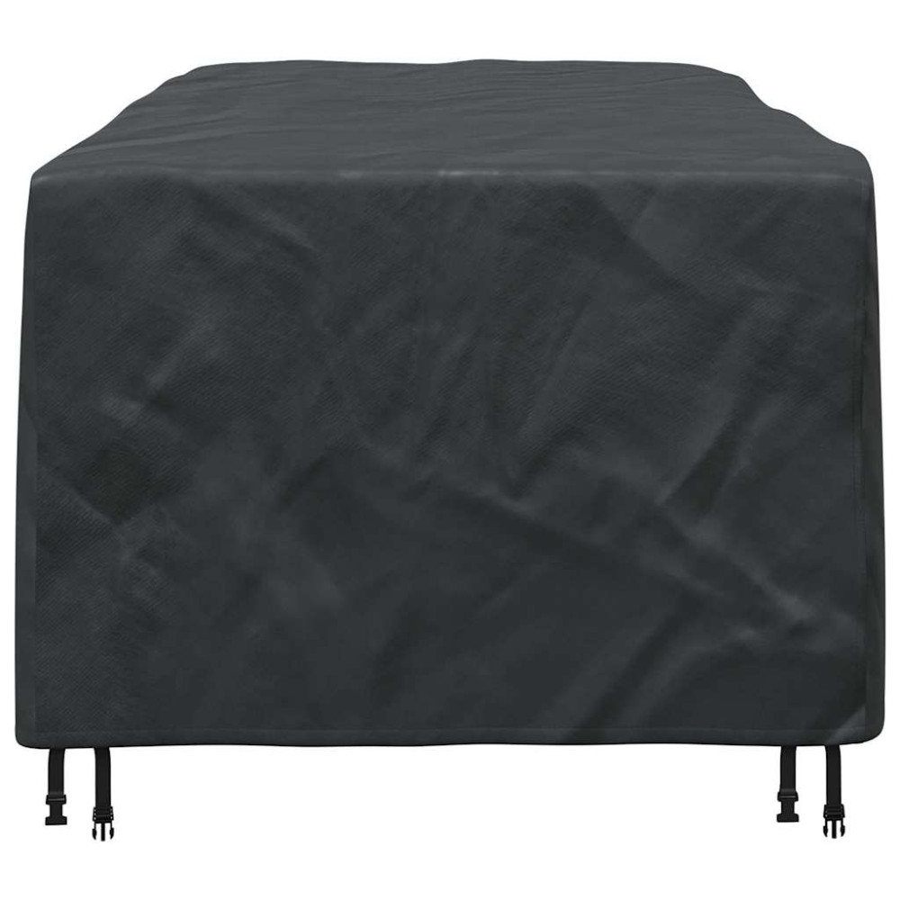 Produktbild för Möbelöverdrag Enfärgad Svart 229 x 113 x 73 cm 210D