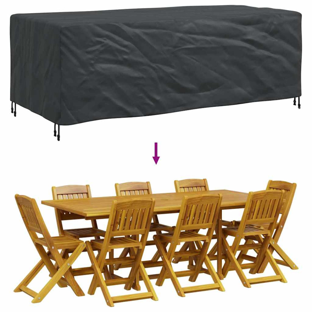 Produktbild för Möbelöverdrag Enfärgad Svart 229 x 113 x 73 cm 210D