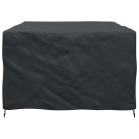 Produktbild för Möbelöverdrag Enfärgad Svart 230 x 165 x 80 cm 210D