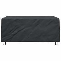 Produktbild för Möbelöverdrag Enfärgad Svart 230 x 165 x 80 cm 420D
