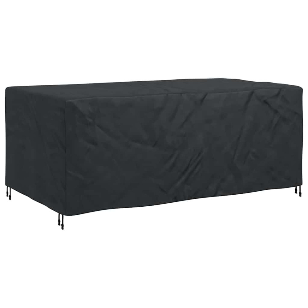Produktbild för Möbelöverdrag Enfärgad Svart 240 x 140 x 90 cm 210D