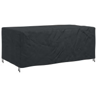 Produktbild för Möbelöverdrag Enfärgad Svart 240 x 140 x 90 cm 210D