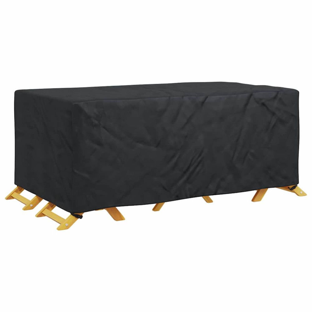 Produktbild för Möbelöverdrag Enfärgad Svart 240 x 140 x 90 cm 210D
