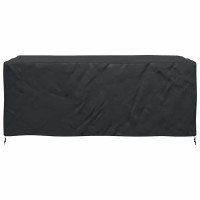 Produktbild för Möbelöverdrag Enfärgad Svart 240 x 140 x 90 cm 210D