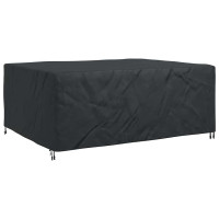 Produktbild för Möbelöverdrag Enfärgad Svart 240 x 190 x 90 cm 210D