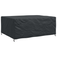 Produktbild för Möbelöverdrag Enfärgad Svart 240 x 190 x 90 cm 420D
