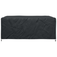 Produktbild för Möbelöverdrag Enfärgad Svart 240 x 190 x 90 cm 600D