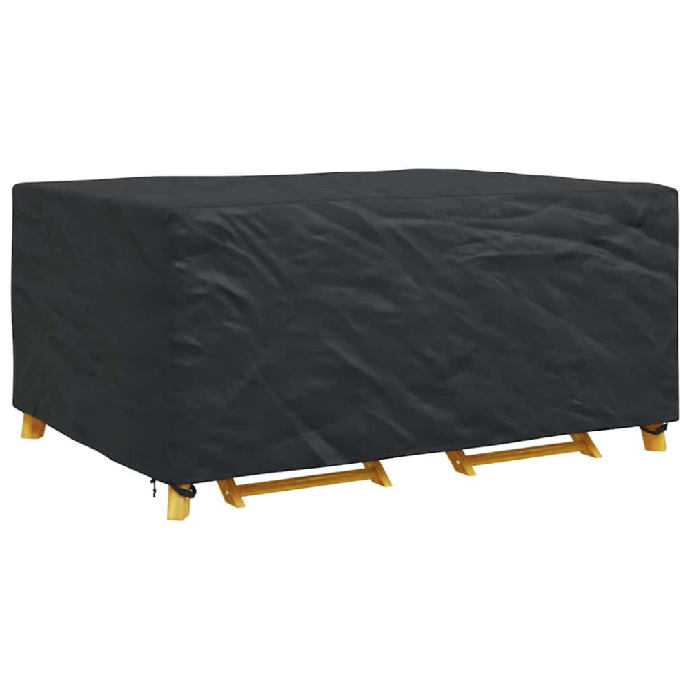 Produktbild för Möbelöverdrag Enfärgad Svart 240 x 160 x 100 cm 600D