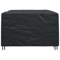 Produktbild för Möbelöverdrag Enfärgad Svart 240 x 180 x 100 cm 420D