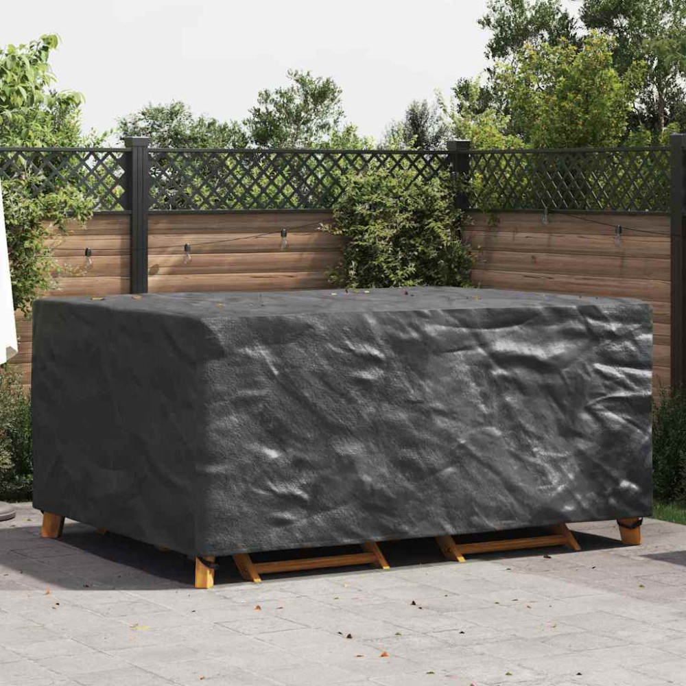 Produktbild för Möbelöverdrag Enfärgad Svart 240 x 180 x 100 cm 600D