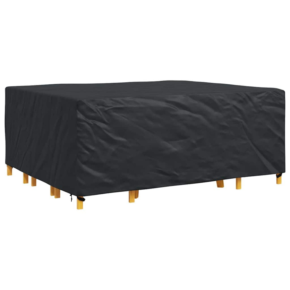 Produktbild för Möbelöverdrag Enfärgad Svart 250 x 210 x 70 cm 210D
