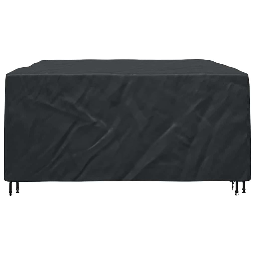 Produktbild för Möbelöverdrag Enfärgad Svart 250 x 210 x 70 cm 600D