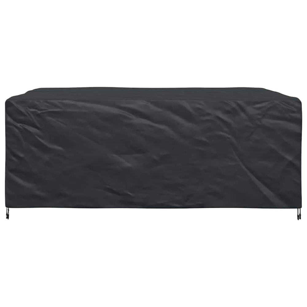 Produktbild för Möbelöverdrag Enfärgad Svart 250 x 210 x 90 cm 210D