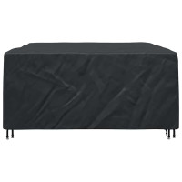 Produktbild för Möbelöverdrag Enfärgad Svart 250 x 210 x 90 cm 210D