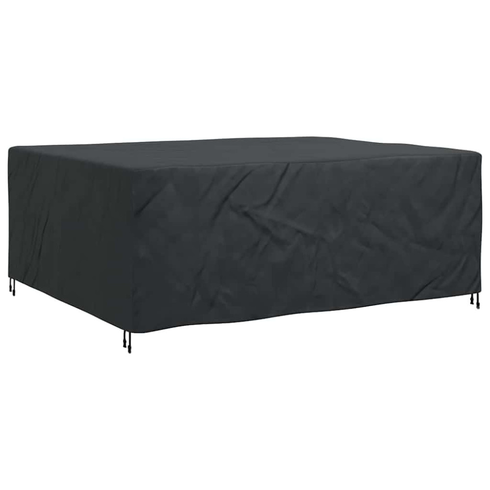 Produktbild för Möbelöverdrag Enfärgad Svart 250 x 210 x 90 cm 210D