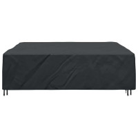 Produktbild för Möbelöverdrag Enfärgad Svart 260 x 260 x 70 cm 600D