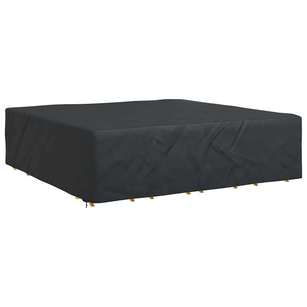 Produktbild för Möbelöverdrag Enfärgad Svart 260 x 260 x 90 cm 210D