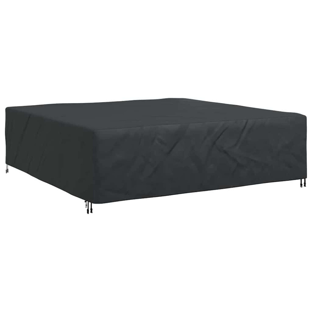 Produktbild för Möbelöverdrag Enfärgad Svart 260 x 260 x 90 cm 420D