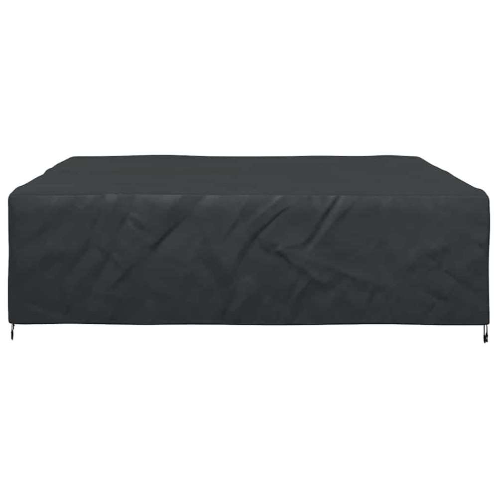 Produktbild för Möbelöverdrag Enfärgad Svart 260 x 260 x 90 cm 600D