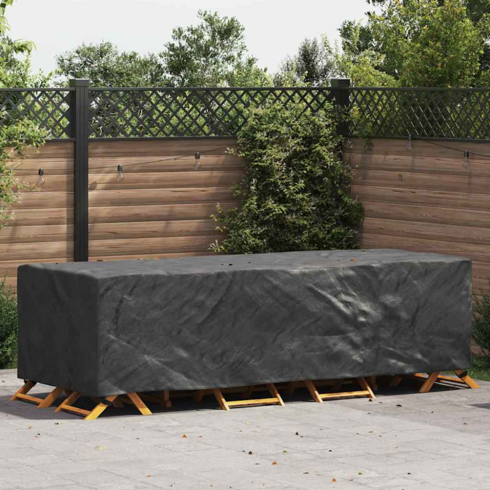 Produktbild för Möbelöverdrag Enfärgad Svart 270 x 110 x 70 cm 210D