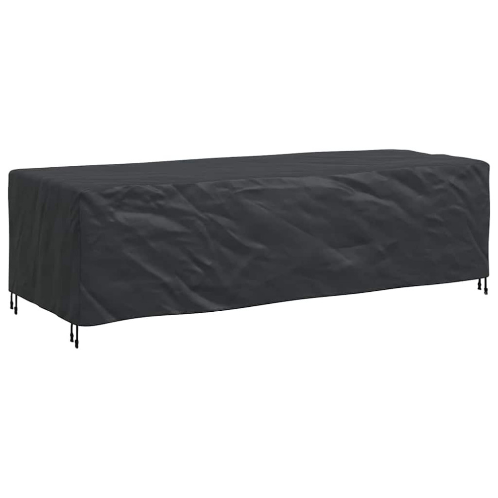 Produktbild för Möbelöverdrag Enfärgad Svart 270 x 110 x 70 cm 210D