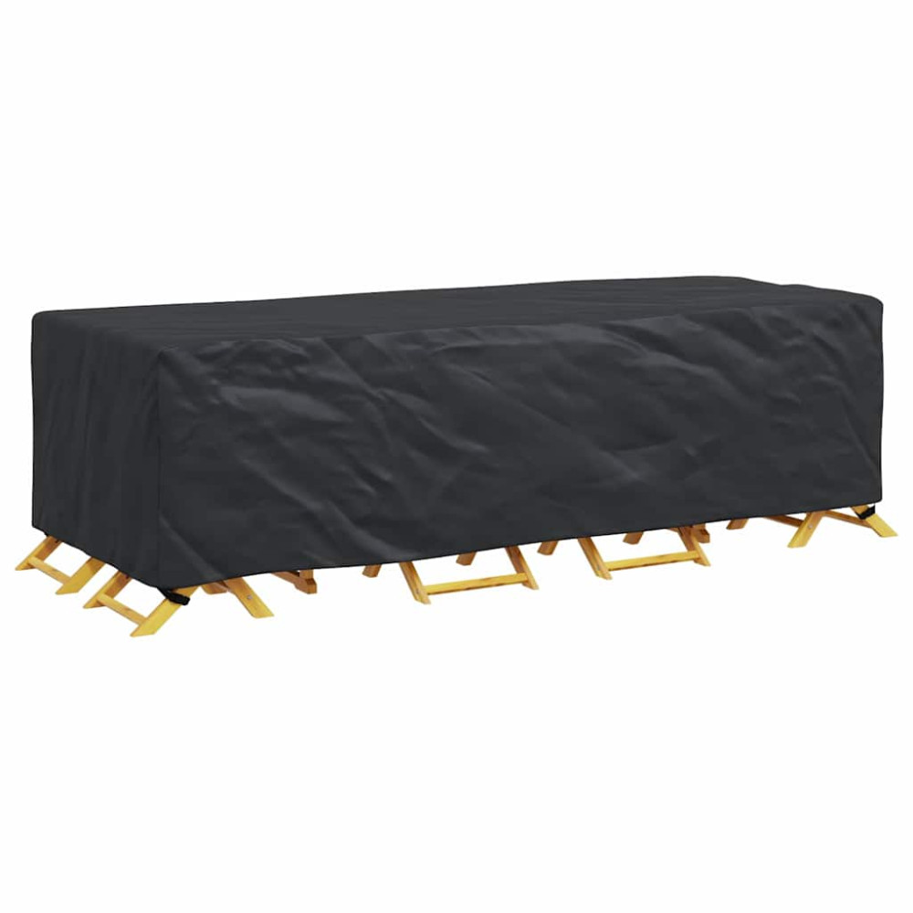 Produktbild för Möbelöverdrag Enfärgad Svart 270 x 110 x 70 cm 210D