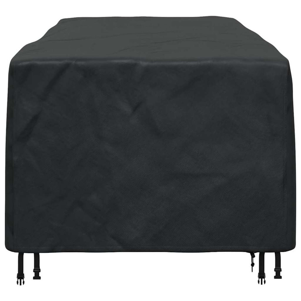 Produktbild för Möbelöverdrag Enfärgad Svart 270 x 110 x 70 cm 210D
