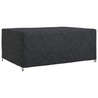 Produktbild för Möbelöverdrag Enfärgad Svart 270 x 180 x 90 cm 210D