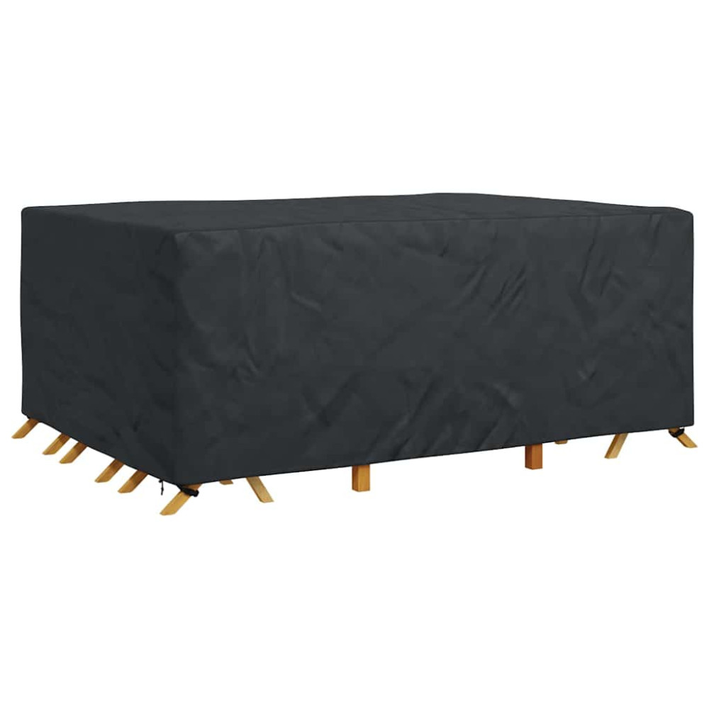 Produktbild för Möbelöverdrag Enfärgad Svart 270 x 180 x 90 cm 420D