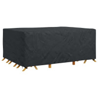 Produktbild för Möbelöverdrag Enfärgad Svart 270 x 180 x 90 cm 420D