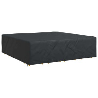 Produktbild för Möbelöverdrag Enfärgad Svart 275 x 275 x 70 cm 210D