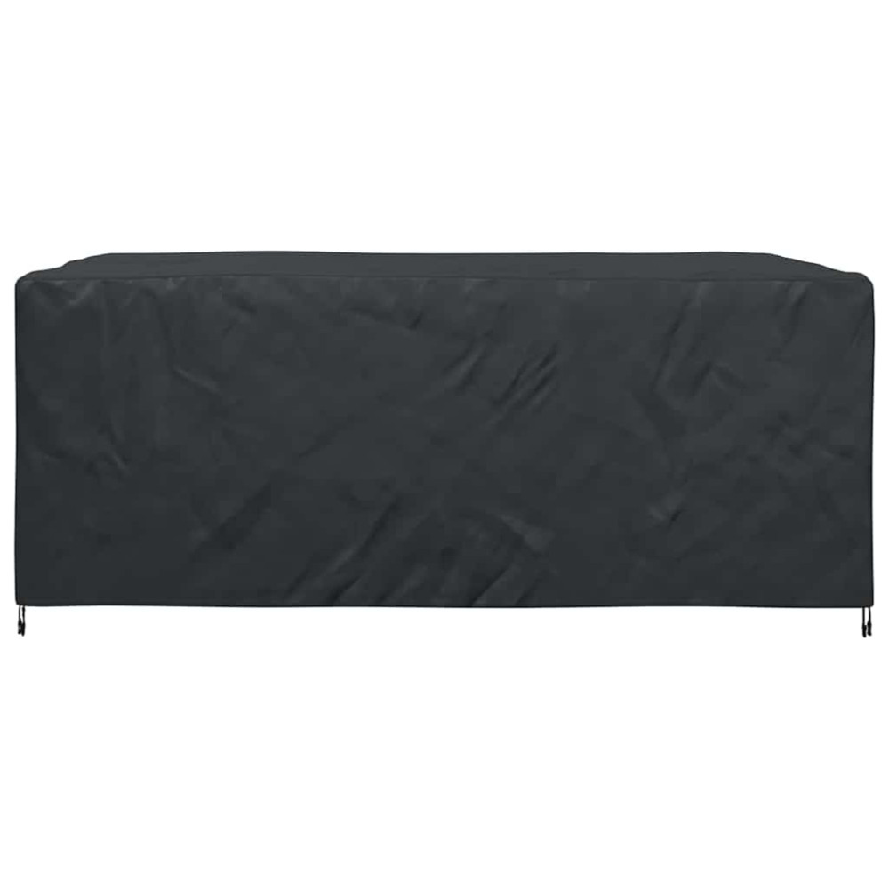 Produktbild för Möbelöverdrag Enfärgad Svart 280 x 204 x 106 cm 210D