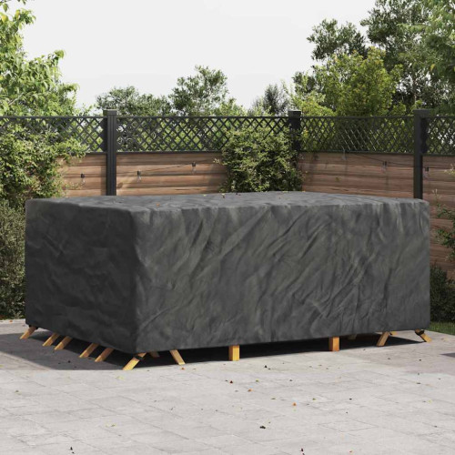 vidaXL Möbelöverdrag Enfärgad Svart 280 x 204 x 106 cm 420D