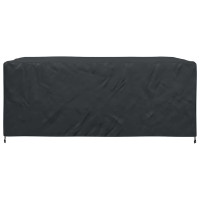 Produktbild för Möbelöverdrag Enfärgad Svart 280 x 204 x 106 cm 600D