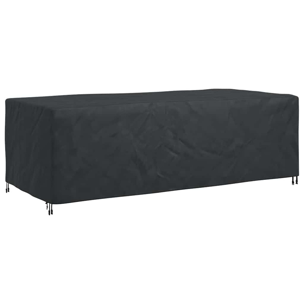 Produktbild för Möbelöverdrag Enfärgad Svart 300 x 140 x 90 cm 210D
