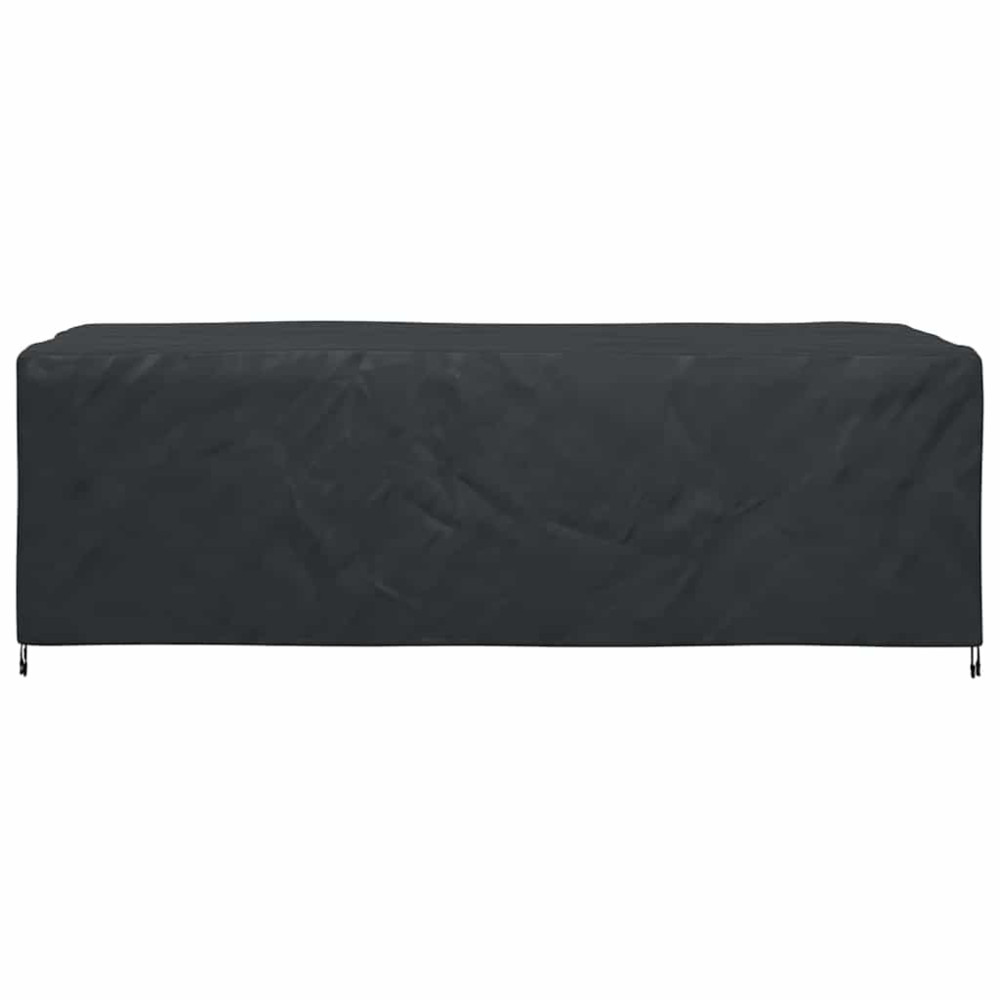 Produktbild för Möbelöverdrag Enfärgad Svart 300 x 140 x 90 cm 210D