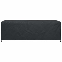 Produktbild för Möbelöverdrag Enfärgad Svart 300 x 140 x 90 cm 210D
