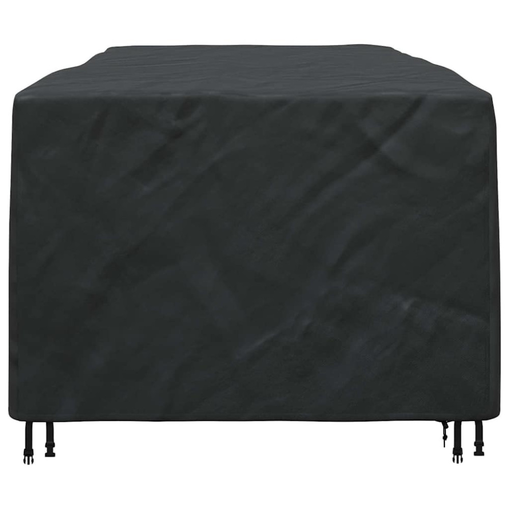 Produktbild för Möbelöverdrag Enfärgad Svart 300 x 140 x 90 cm 210D
