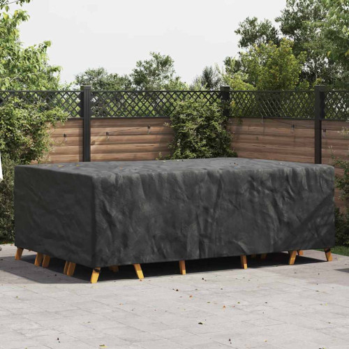 vidaXL Möbelöverdrag Enfärgad Svart 300 x 200 x 90 cm 210D