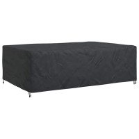 Produktbild för Möbelöverdrag Enfärgad Svart 300 x 200 x 90 cm 210D