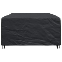 Produktbild för Möbelöverdrag Enfärgad Svart 300 x 200 x 90 cm 210D