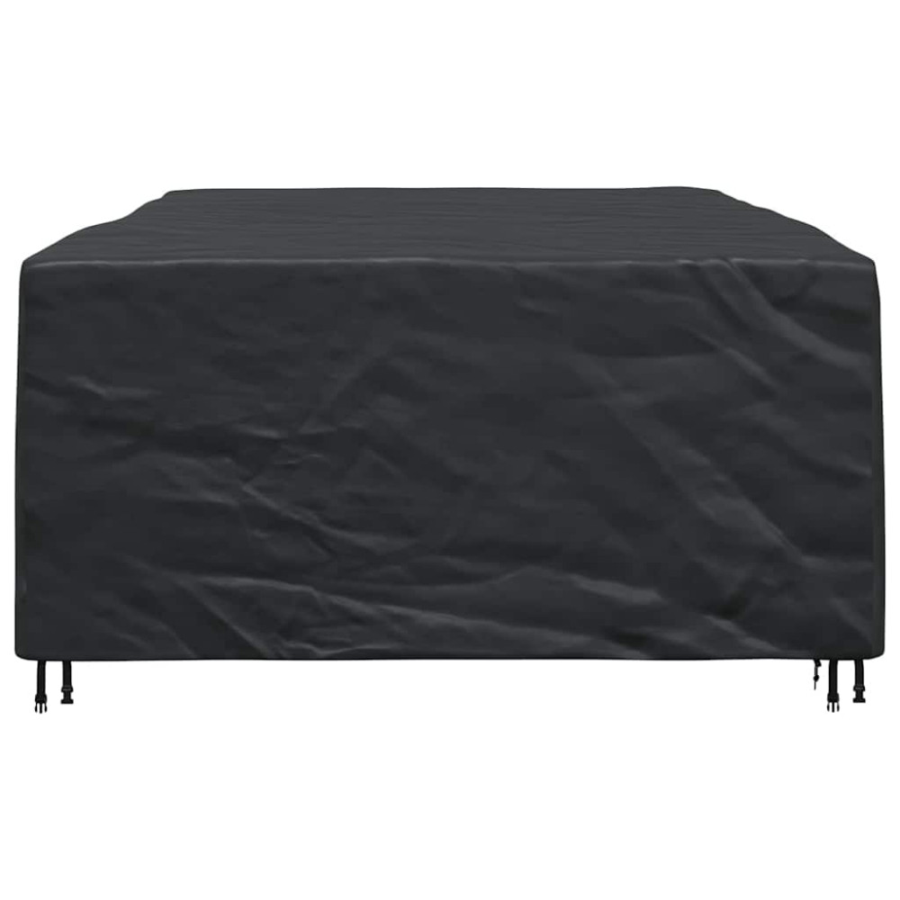 Produktbild för Möbelöverdrag Enfärgad Svart 300 x 200 x 90 cm 420D